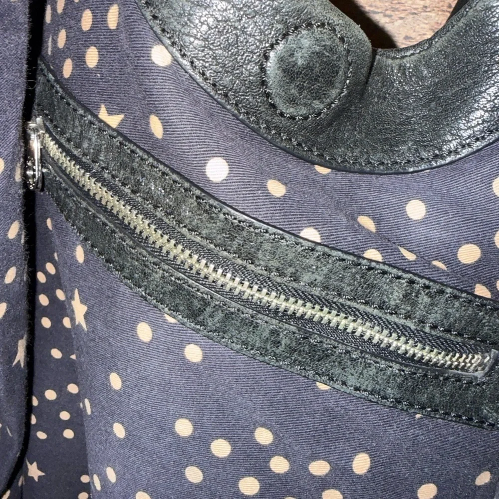VTG Marc by Marc Jacobs Black Distressed Leather Shoulder Hobo